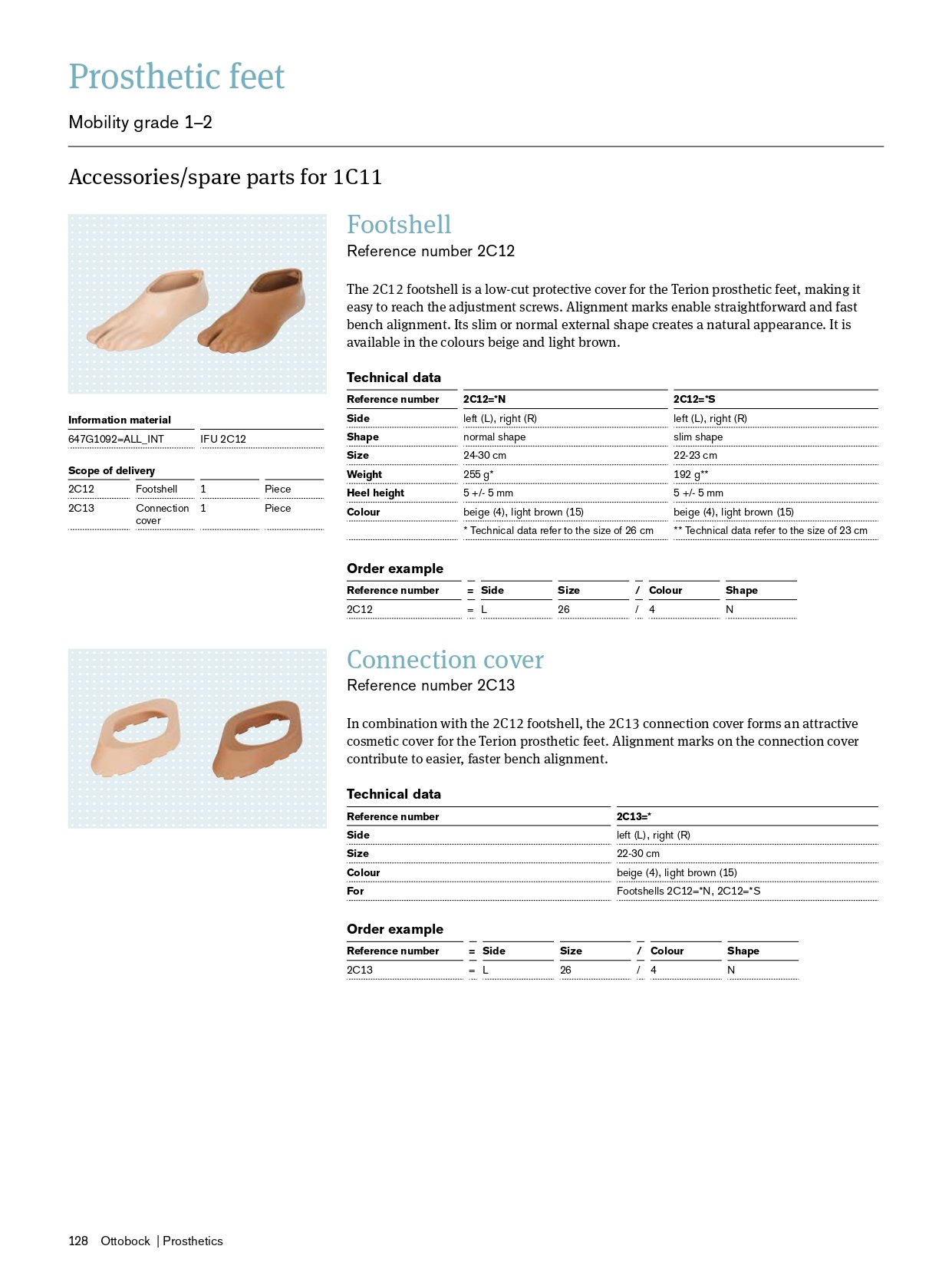 Capa do pé terion capa do pé terion da ottobock