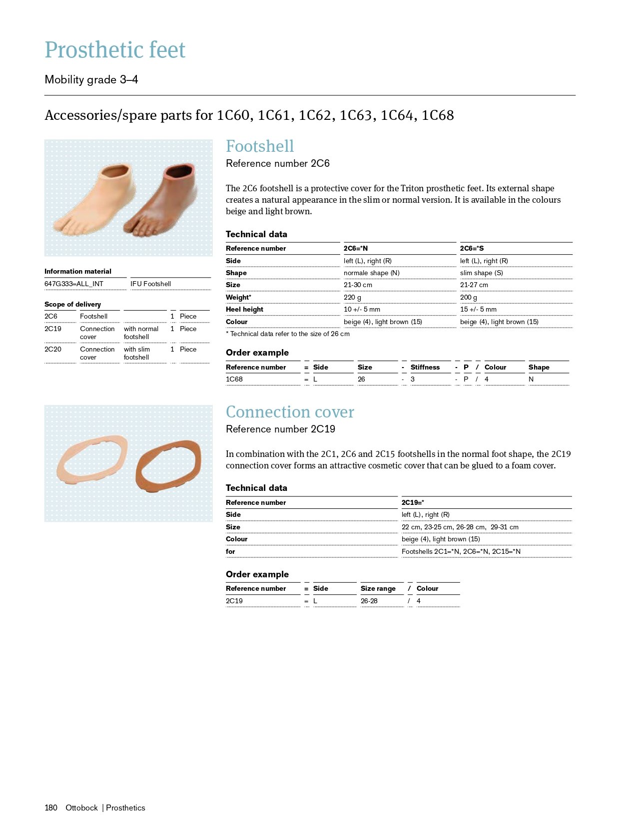 Ottobock 2025 - catálogo-170_triton Capa do pé Triton ottobock